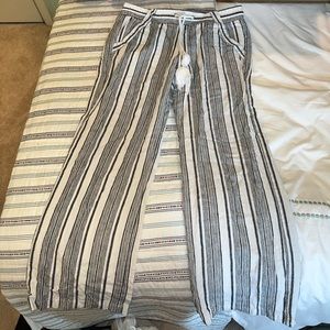 Stripped Flowy Beach Pants.